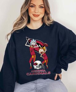 T Sweatshirt Women 5 DSRM01 Rick And Morty Fans Play Football Arizona Cardinals