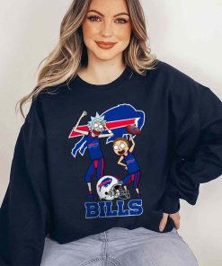 T Sweatshirt Women 5 DSRM04 Rick And Morty Fans Play Football Buffalo Bills