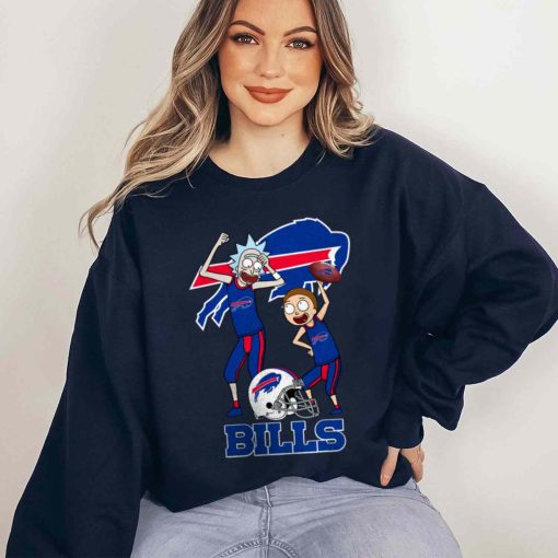 T Sweatshirt Women 5 DSRM04 Rick And Morty Fans Play Football Buffalo Bills