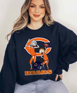 T Sweatshirt Women 5 DSRM06 Rick And Morty Fans Play Football Chicago Bears