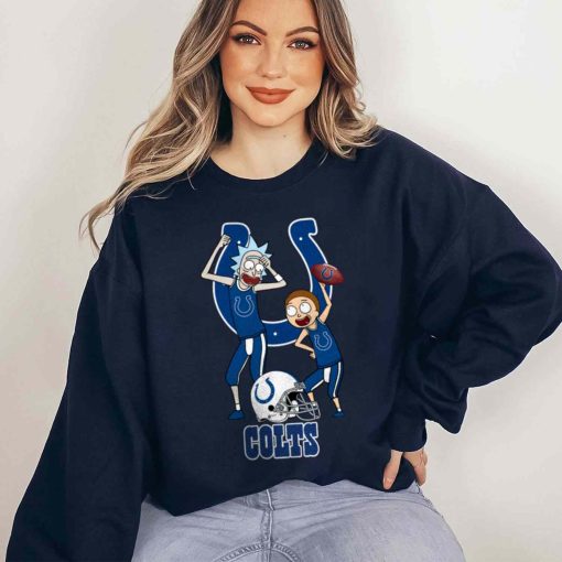 T Sweatshirt Women 5 DSRM14 Rick And Morty Fans Play Football Indianapolis Colts