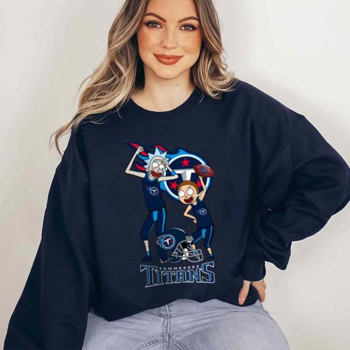 T Sweatshirt Women 5 DSRM31 Rick And Morty Fans Play Football Tennessee Titans