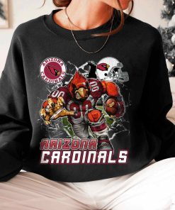 T Sweatshirt Women 6 DSMC0201 Mascot Breaking Through Wall Arizona Cardinals T Shirt