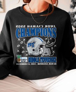 T Sweatshirt Women 6 MIDDLE TENNESSEE December 24th 2022 Hawai i Bowl Champions Honolulu T Shirt