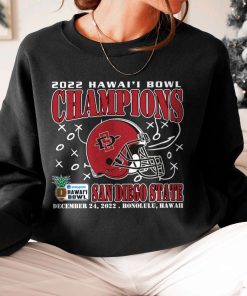T Sweatshirt Women 6 SAN DIEGO STATE December 24th 2022 Hawai i Bowl Champions Honolulu T Shirt