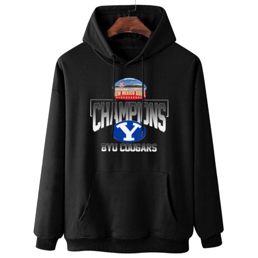 W Hoodie Hanging BYU Cougars New Mexico Bowl Champions T Shirt