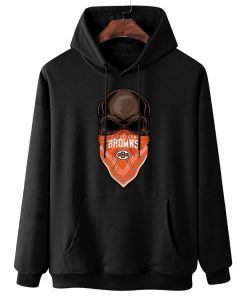 W Hoodie Hanging DSBN113 Skull Wear Bandana Cleveland Browns T Shirt