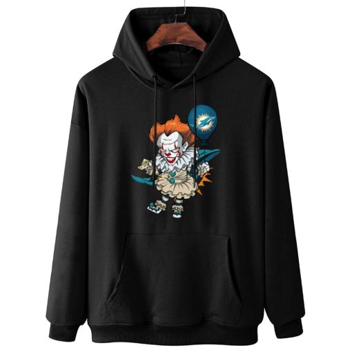 W Hoodie Hanging DSBN307 It Clown Pennywise Miami Dolphins T Shirt
