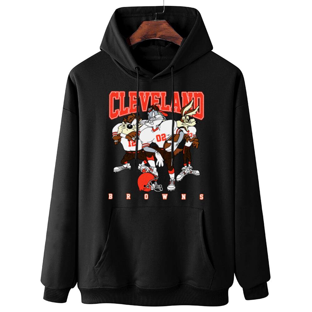 Cleveland Browns Bugs Bunny And Taz Player T-Shirt