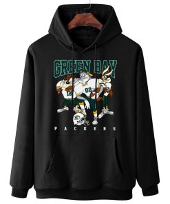 W Hoodie Hanging DSLT12 Green Bay Packers Bugs Bunny And Taz Player T Shirt