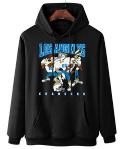 W Hoodie Hanging DSLT18 Los Angeles Chargers Bugs Bunny And Taz Player T Shirt
