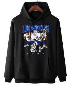 W Hoodie Hanging DSLT19 Los Angeles Rams Bugs Bunny And Taz Player T Shirt