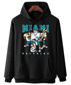 W Hoodie Hanging DSLT20 Miami Dolphins Bugs Bunny And Taz Player T Shirt