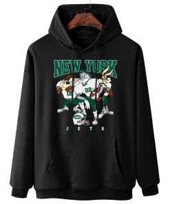 W Hoodie Hanging DSLT25 New York Jets Bugs Bunny And Taz Player T Shirt