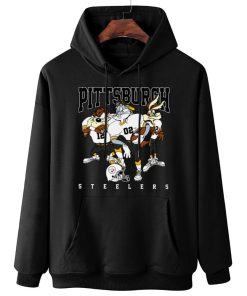 W Hoodie Hanging DSLT27 Pittsburgh Steelers Bugs Bunny And Taz Player T Shirt