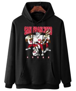 W Hoodie Hanging DSLT28 San Francisco 49ers Bugs Bunny And Taz Player T Shirt