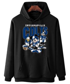 W Hoodie Hanging DSMK14 Indianapolis Colts Mickey Donald Duck And Goofy Football Team T Shirt