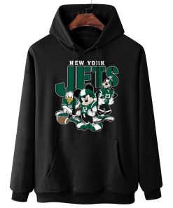 W Hoodie Hanging DSMK25 New York Jets Mickey Donald Duck And Goofy Football Team T Shirt