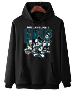 W Hoodie Hanging DSMK26 Philadelphia Eagles Mickey Donald Duck And Goofy Football Team T Shirt