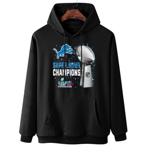 W Hoodie Hanging DSSB11 Detroit Lions Super Bowl LVII 2023 Champions T Shirt