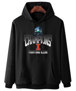 W Hoodie Hanging Fighting Illini ReliaQuest Bowl Champions T Shirt