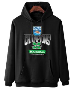 W Hoodie Hanging Marshall Thundering Herd Myrtle Beach Bowl Champions T Shirt