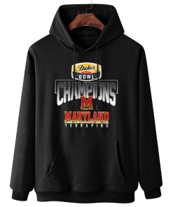 W Hoodie Hanging Maryland Terrapins Duke s Mayo Bowl Champions T Shirt