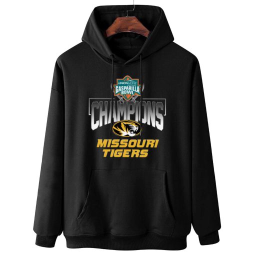W Hoodie Hanging Missouri Tigers Gasparilla Bowl Champions T Shirt