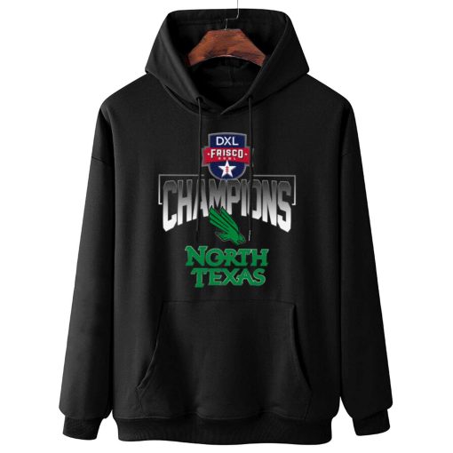 W Hoodie Hanging North Texas Mean Green Frisco Bowl Champions T Shirt