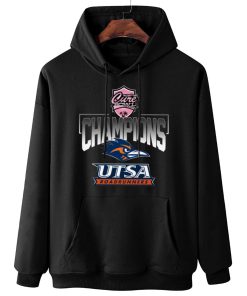 W Hoodie Hanging UTSA Roadrunners Cure Bowl Champions T Shirt