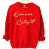Kansas City Retro Heart Kansas City Chiefs T Shirt