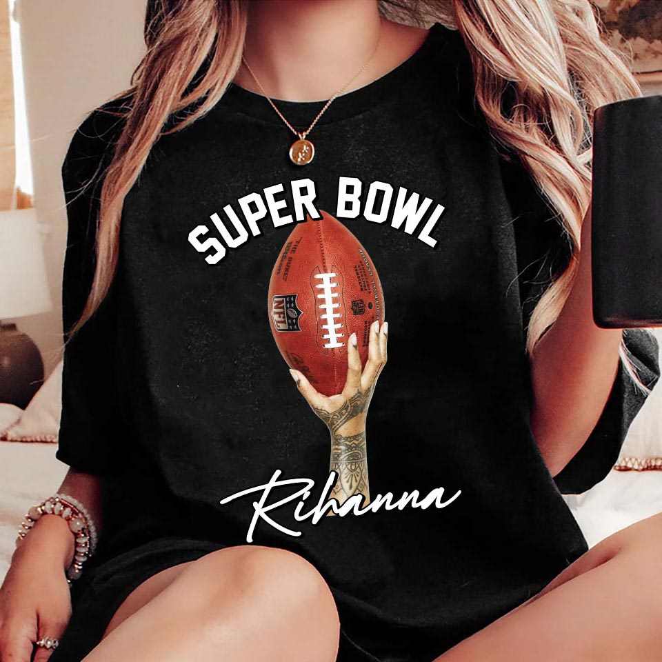 Super Bowl LVII Rihanna Halftime Show Hand Take Duke Crewneck T-Shirt