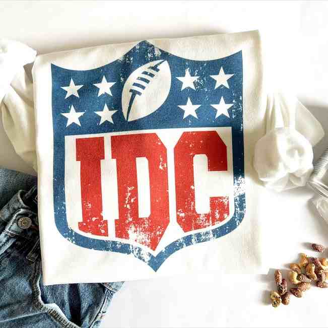 Super Bowl NFL 2023 LVII IDC I Don't Care Funny Crewneck T-Shirt