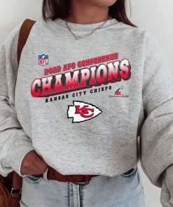 T SW W1 AFC24 Kansas City Chiefs Team 2022 AFC Conference Champions T Shirt