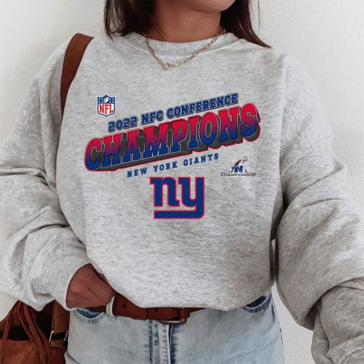 T SW W1 NFC27 New York Giants Team 2022 NFC Conference Champions T Shirt