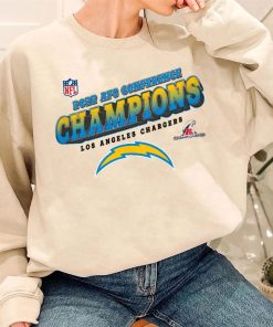 T SW W3 AFC25 Los Angeles Chargers Team 2022 AFC Conference Champions T Shirt