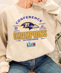 T SW W3 AFC28 Baltimore Ravens Champions Pro Bowl NFL American Football Conference T Shirt
