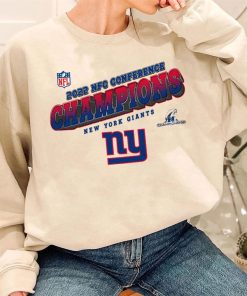T SW W3 NFC27 New York Giants Team 2022 NFC Conference Champions T Shirt