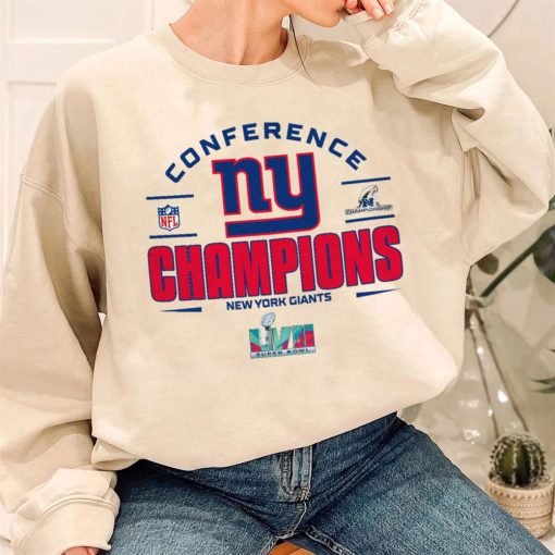 T SW W3 NFC33 New York Giants Champions Pro Bowl NFL National Football Conference T Shirt
