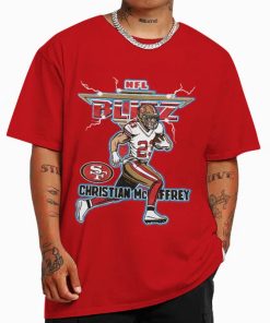 T Shirt Color Christian McCaffrey San Francisco 49ers NFL Blitz T Shirt
