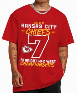T Shirt Color Kansas City Chiefs AFC West Division Championship T Shirt