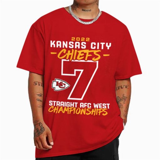 T Shirt Color Kansas City Chiefs AFC West Division Championship T Shirt