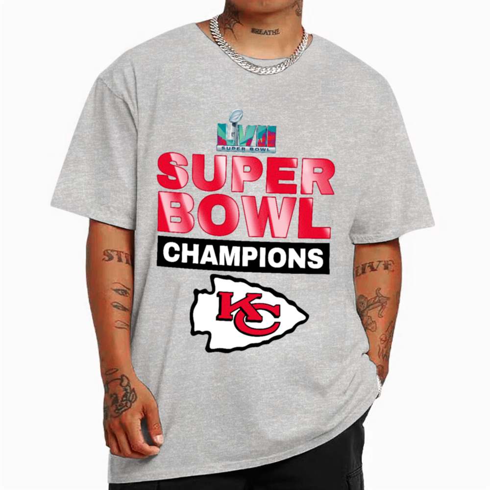 Kansas City Chiefs Champions Super Bowl LVII 2023 Crewneck T-Shirt