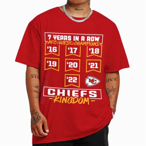 T Shirt Color Kansas City Chiefs Kingdom AFC West Champions T Shirt