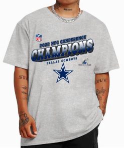 T Shirt Color NFC25 Dallas Cowboys Team 2022 NFC Conference Champions T Shirt