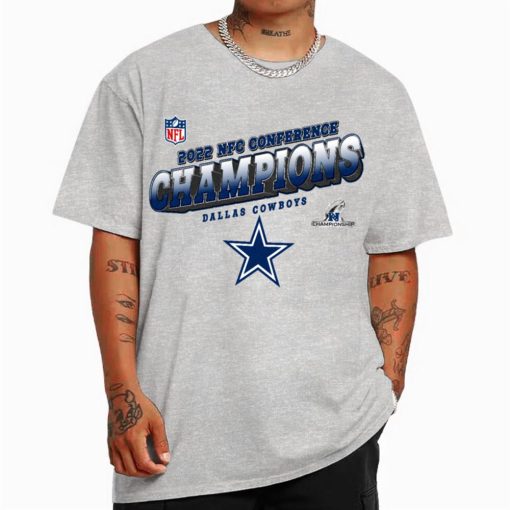 T Shirt Color NFC25 Dallas Cowboys Team 2022 NFC Conference Champions T Shirt