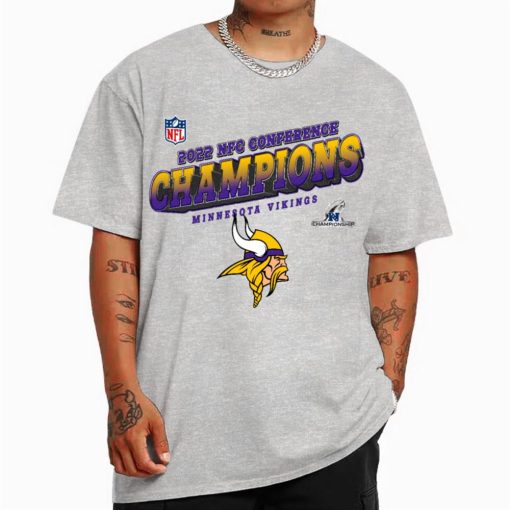 T Shirt Color NFC26 Minnesota Vikings Team 2022 NFC Conference Champions T Shirt