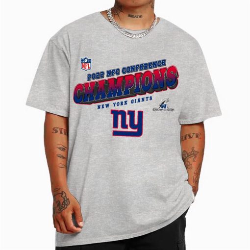 T Shirt Color NFC27 New York Giants Team 2022 NFC Conference Champions T Shirt