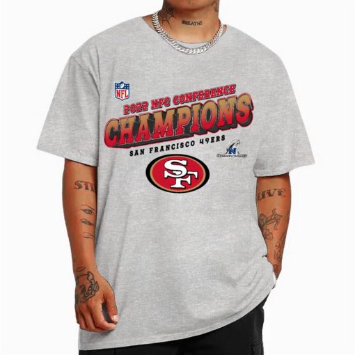 T Shirt Color NFC29 San Francisco 49ers Team 2022 NFC Conference Champions T Shirt