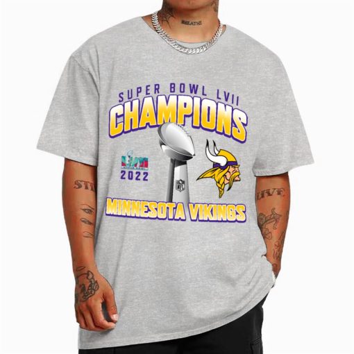 T Shirt Color SPB28 Minnesota Vikings Champions Super Bowl LVII Arizona 12th February 2023